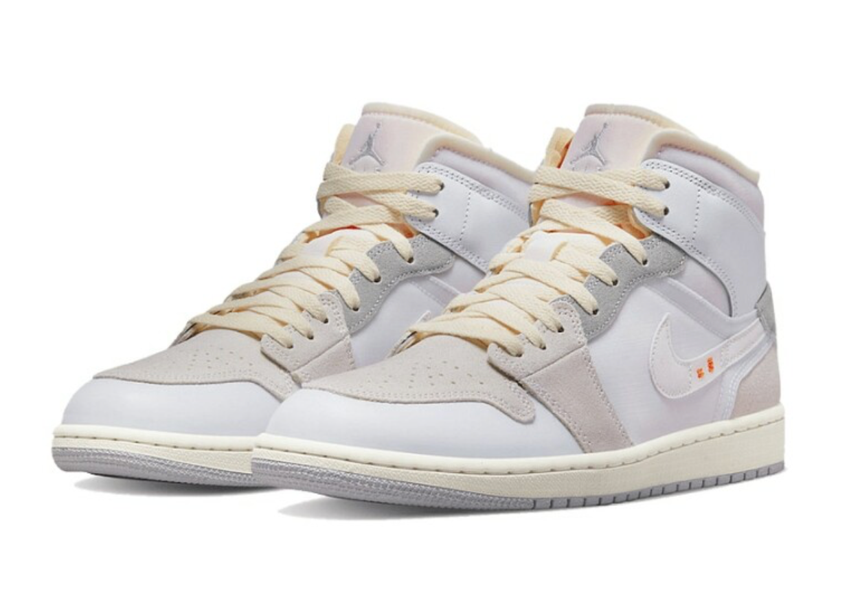 Jordan 1 Mid SE Craft Inside Out White Grey