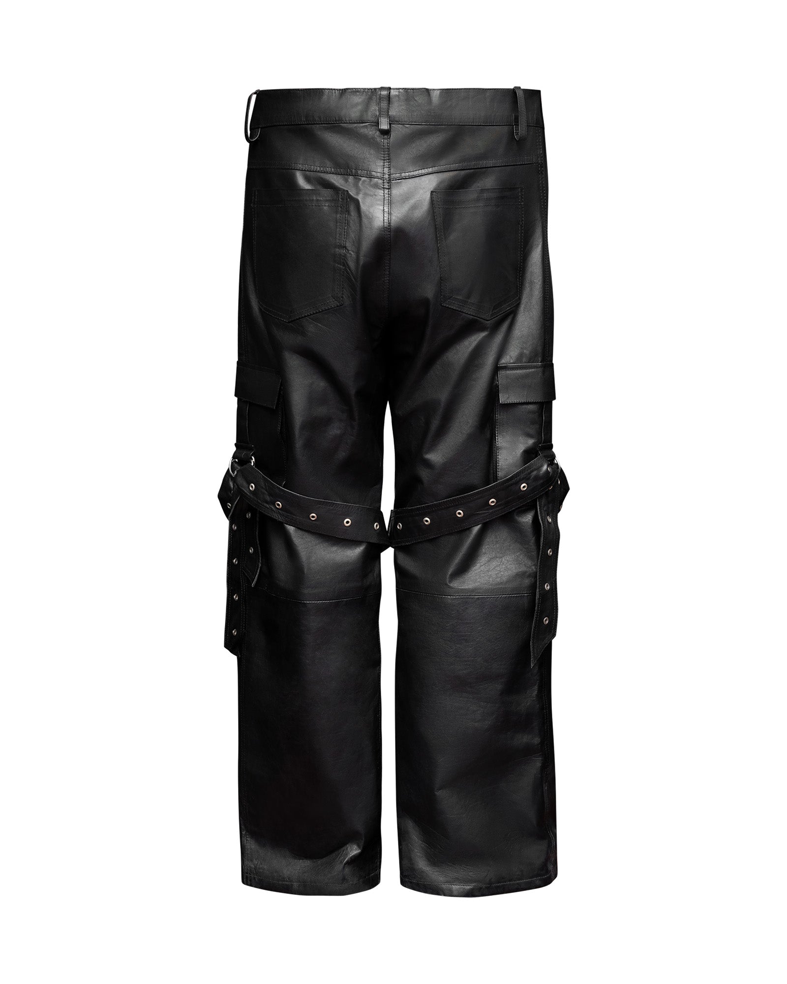 BOMBER REVERIE NAPPA LEATHER CARGO PANTS