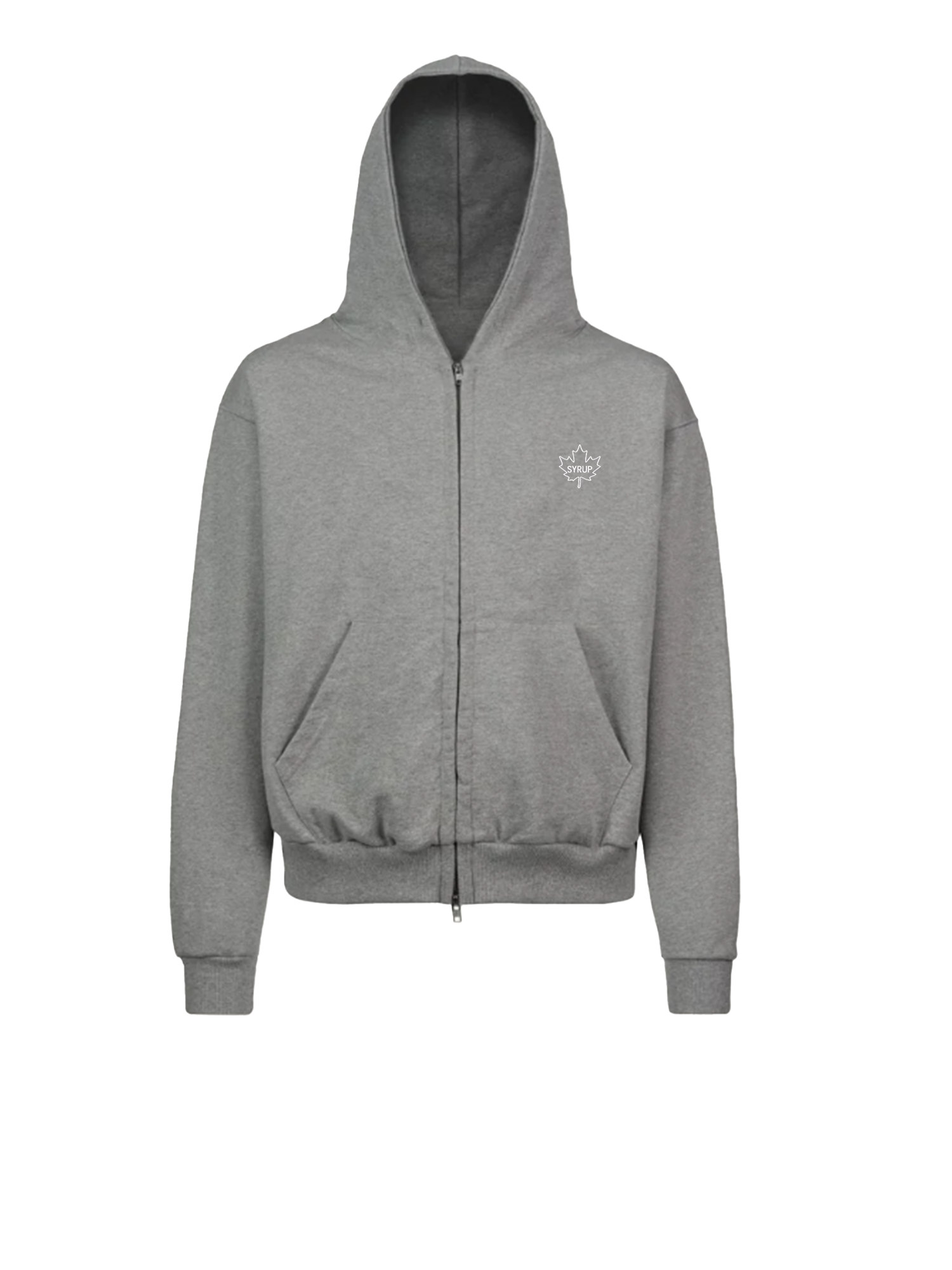 LEAF ZIPPER GREY