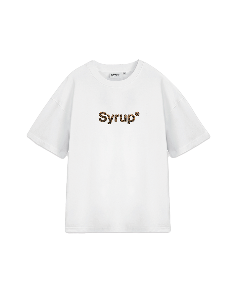 Syrup Leopard Tee White