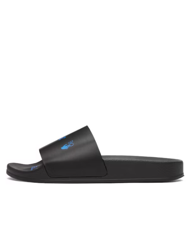 OFF-WHITE Logo Slides Black Blue