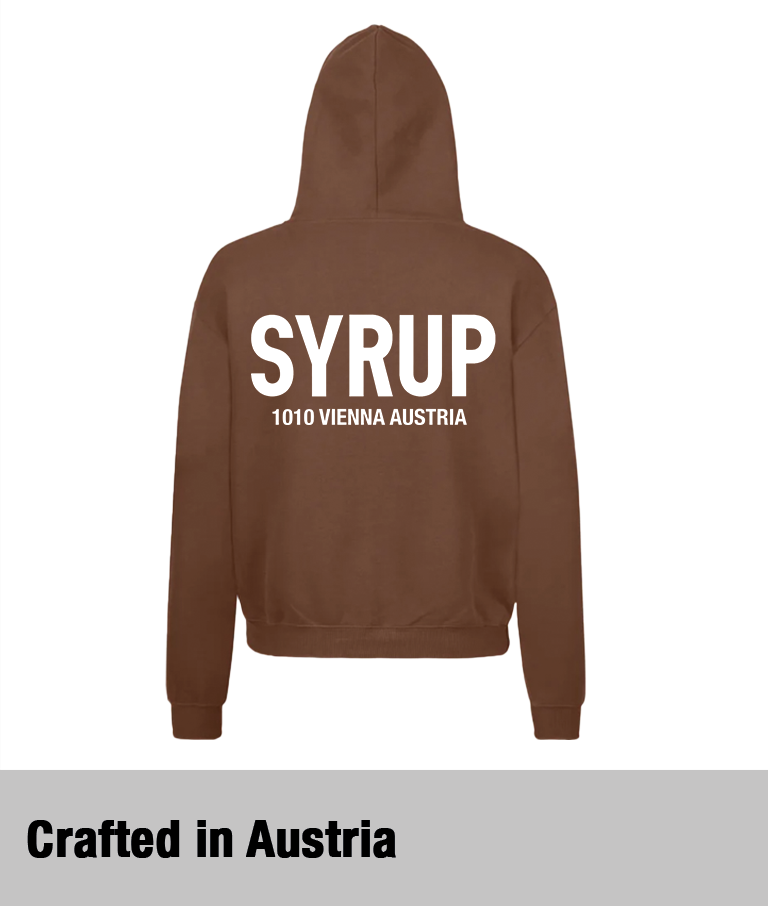Syrup White on Brown Hoodie