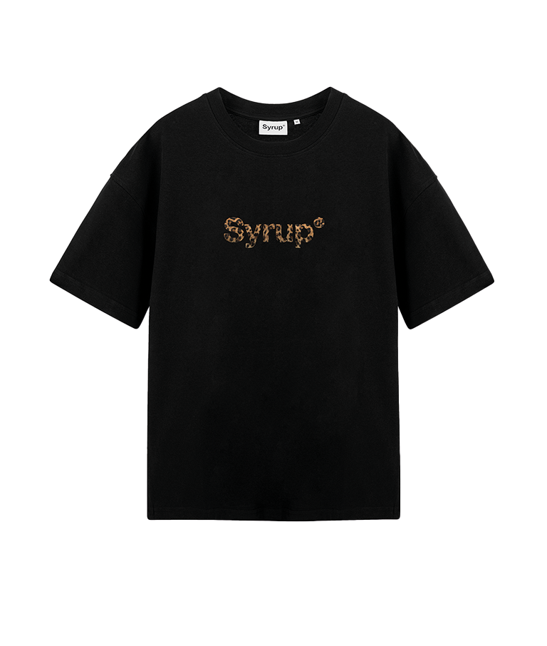 Syrup Leopard Tee Black