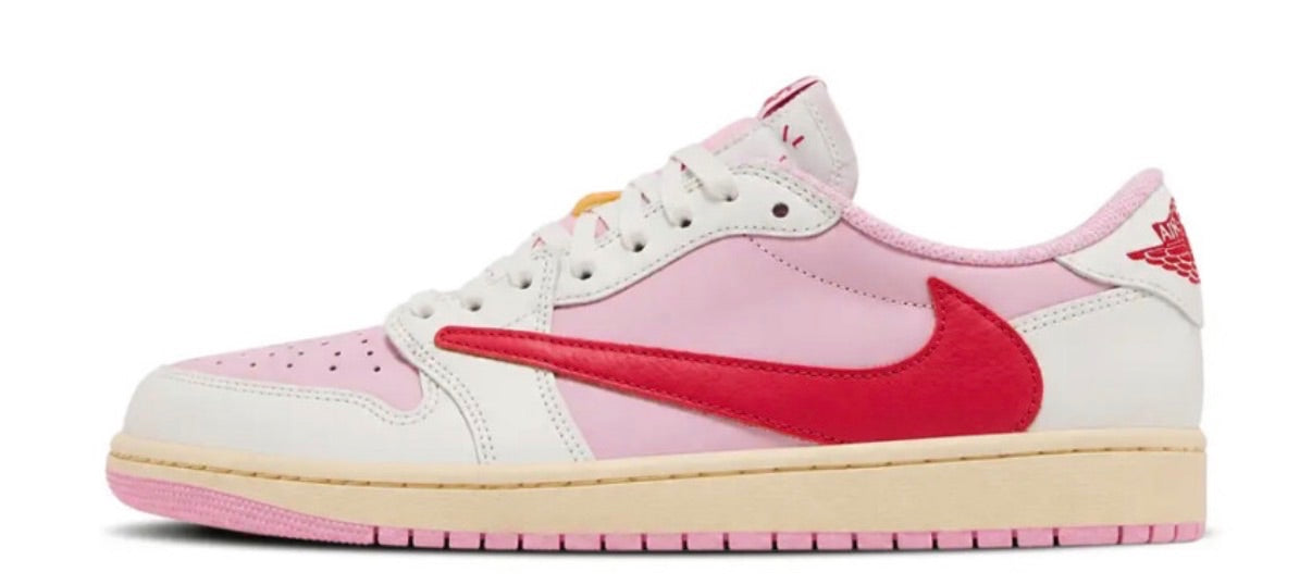 Jordan 1 Retro Low OG SP Travis Scott Sail Tropical Pink