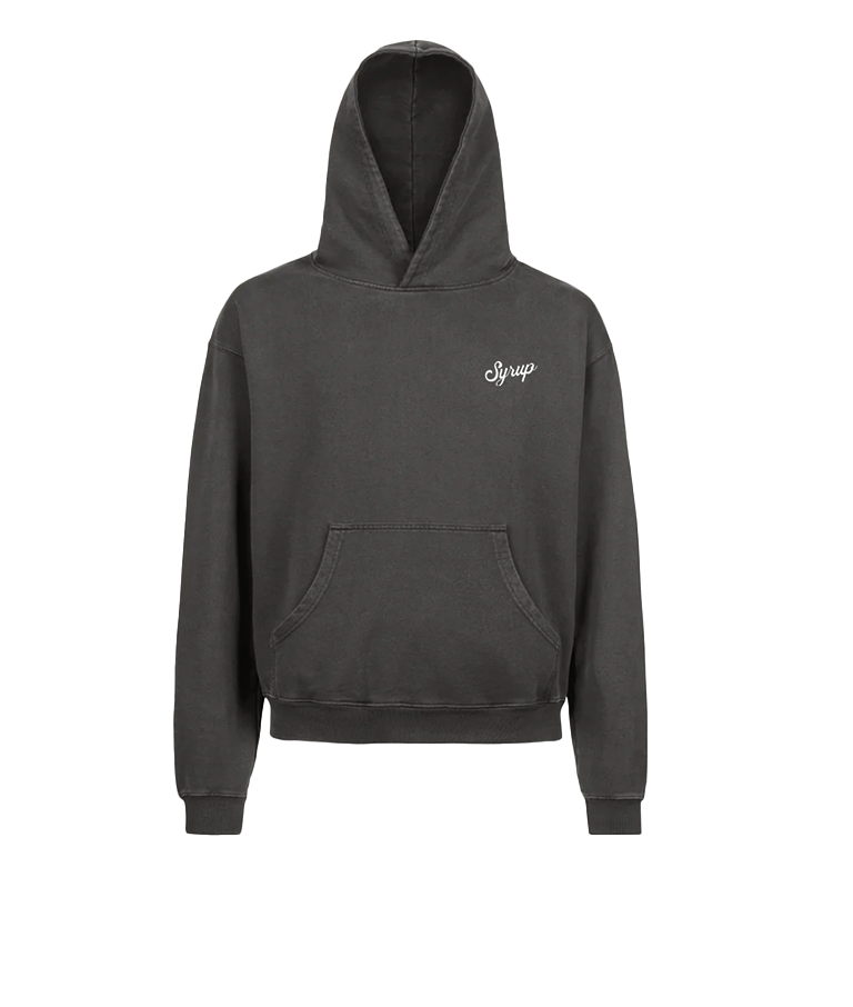 HOODIE WASHED BLACK