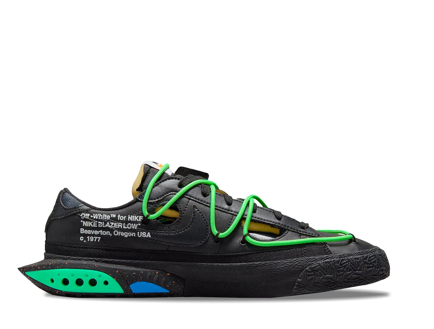 Off-White Nike Blazer Low Black Electro Green Nike