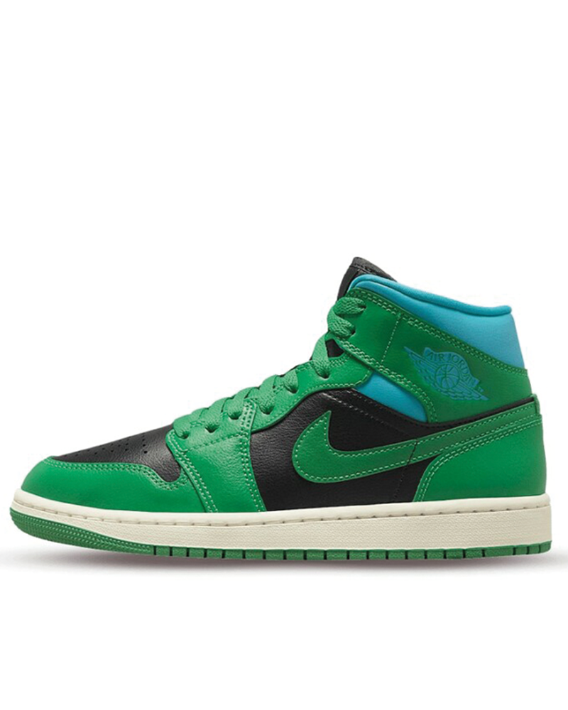 Air Jordan 1 Mid Lucky Green Aquatone