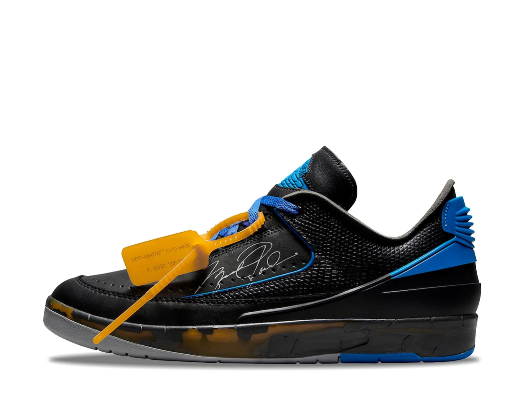 Jordan 2 Retro Low Off-White Black Blue