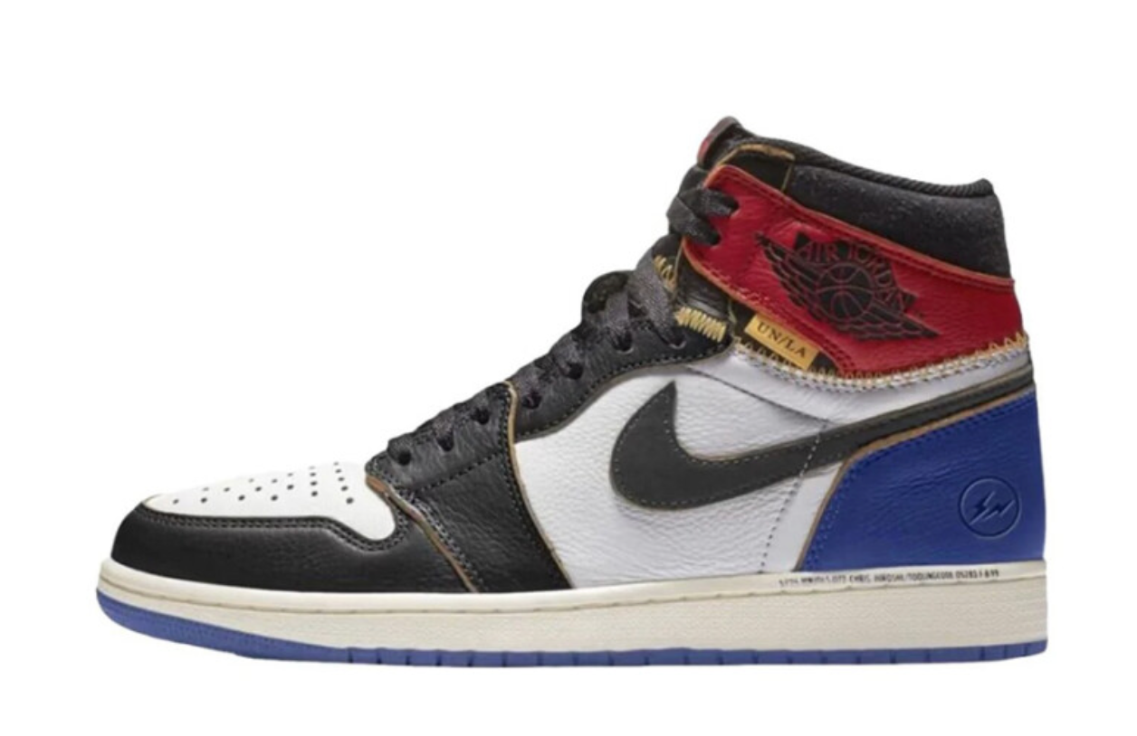 Jordan 1 Retro High OG SP Fragment x Union LA Varsity Red Sport Royal