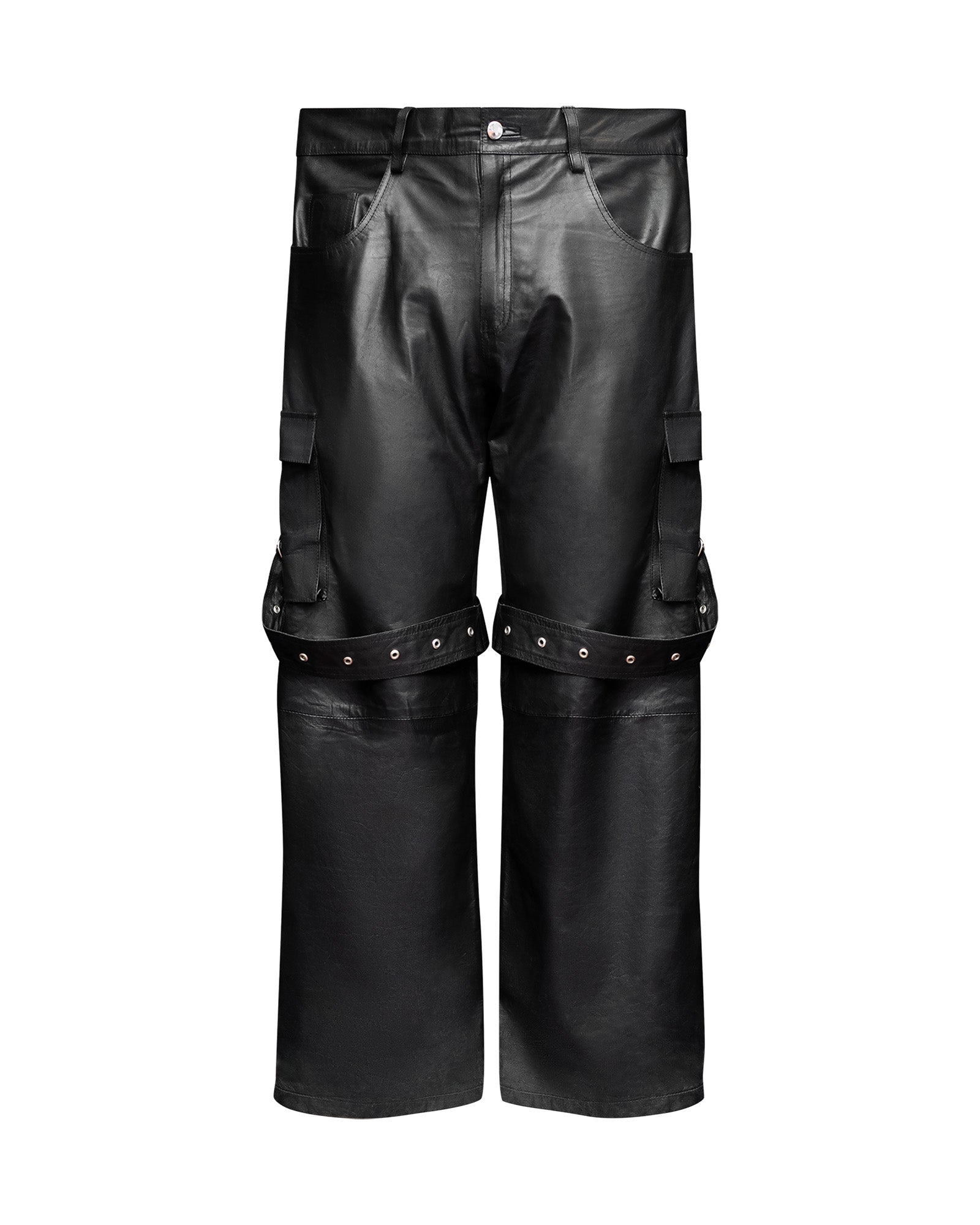 BOMBER REVERIE NAPPA LEATHER CARGO PANTS