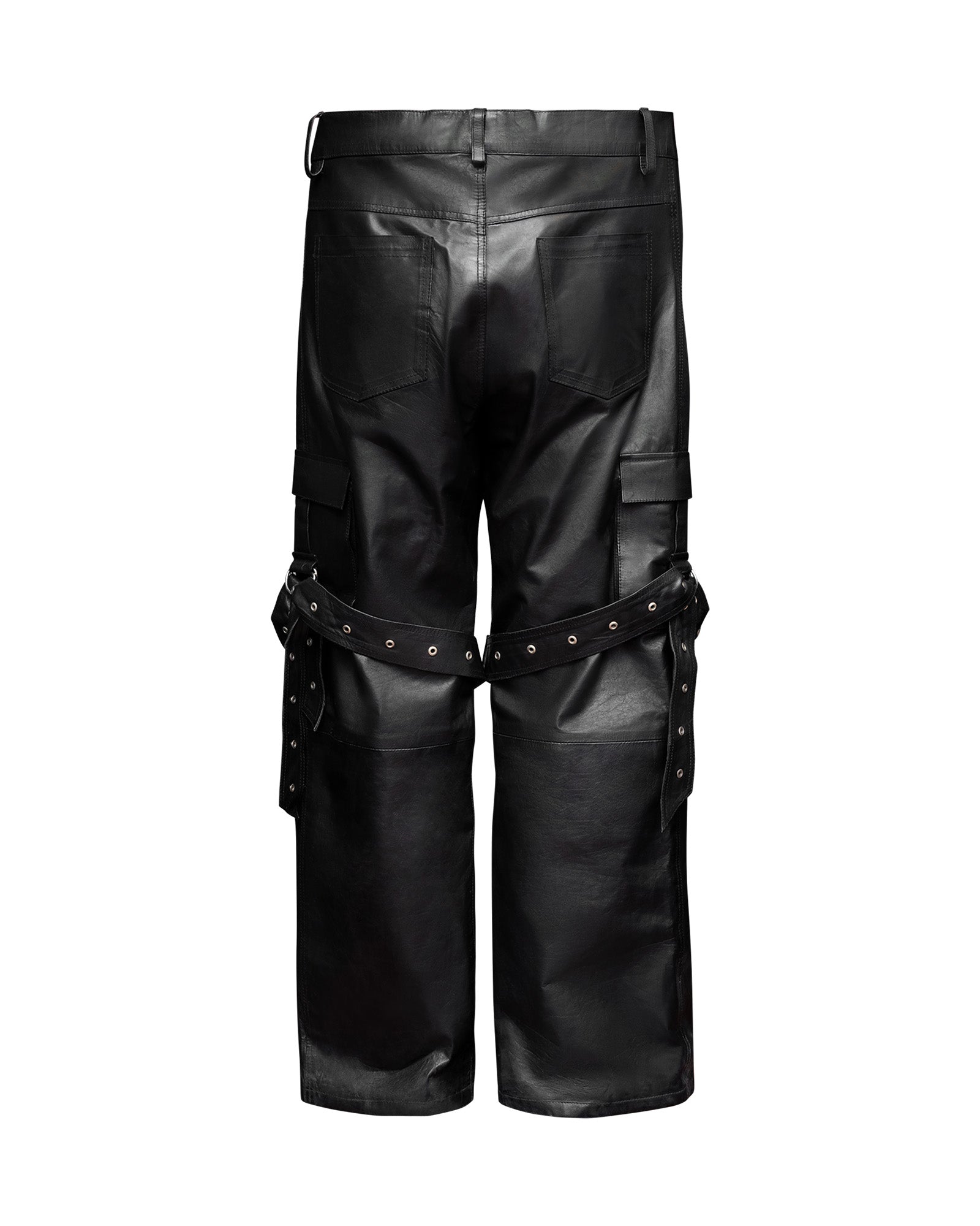 BOMBER REVERIE NAPPA LEATHER CARGO PANTS