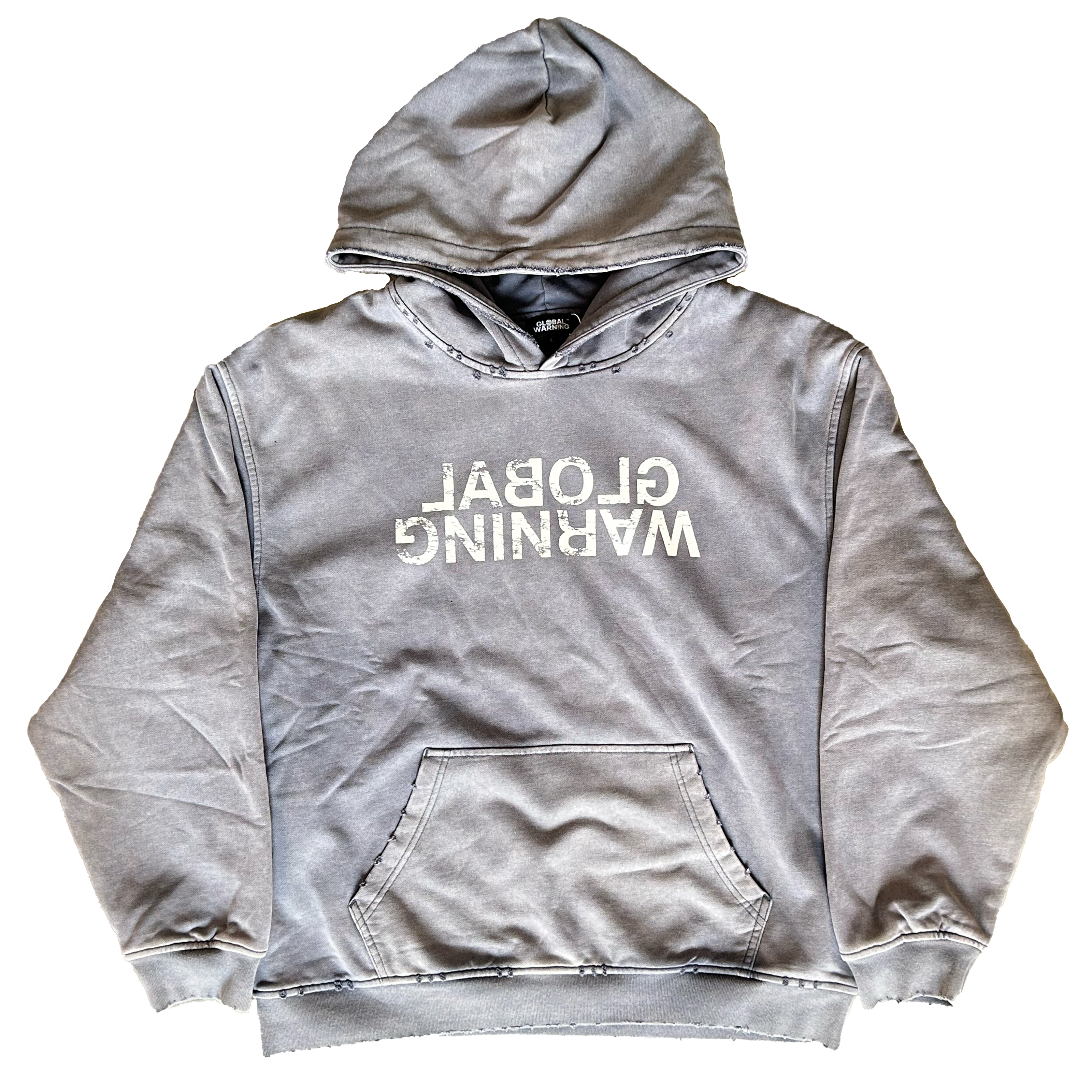 Global Warning Distressed Hoodie