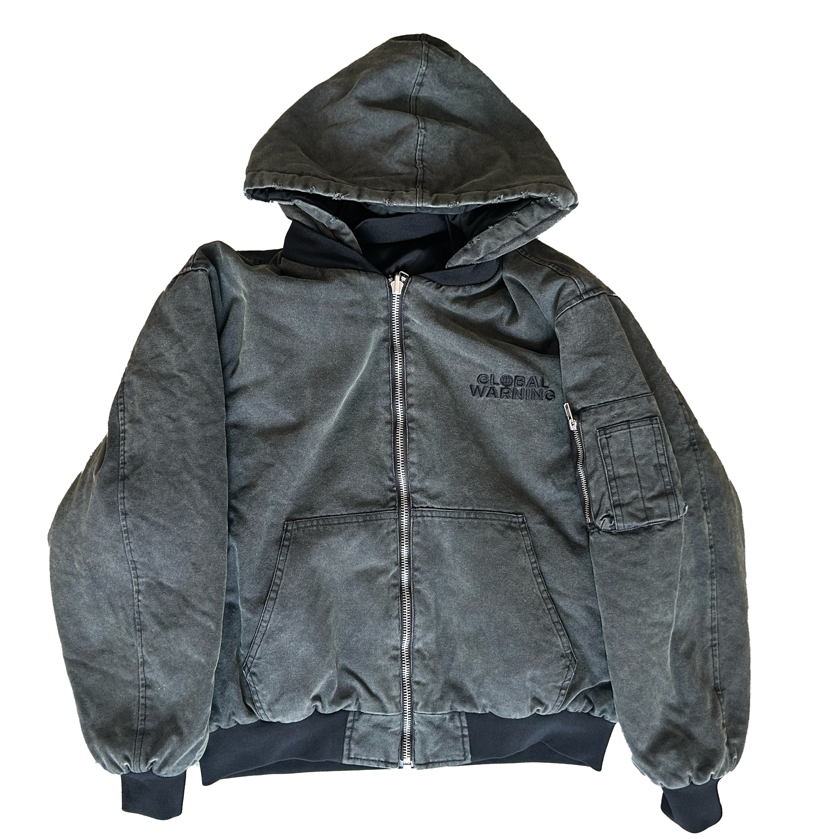 Global Warning Reversible Bomber Jacket