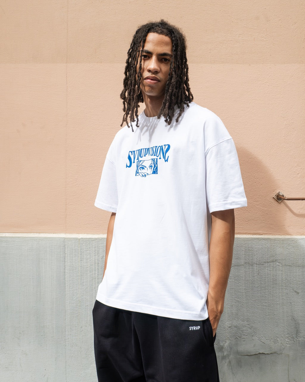 Syrup Visions Tee White (Blue)