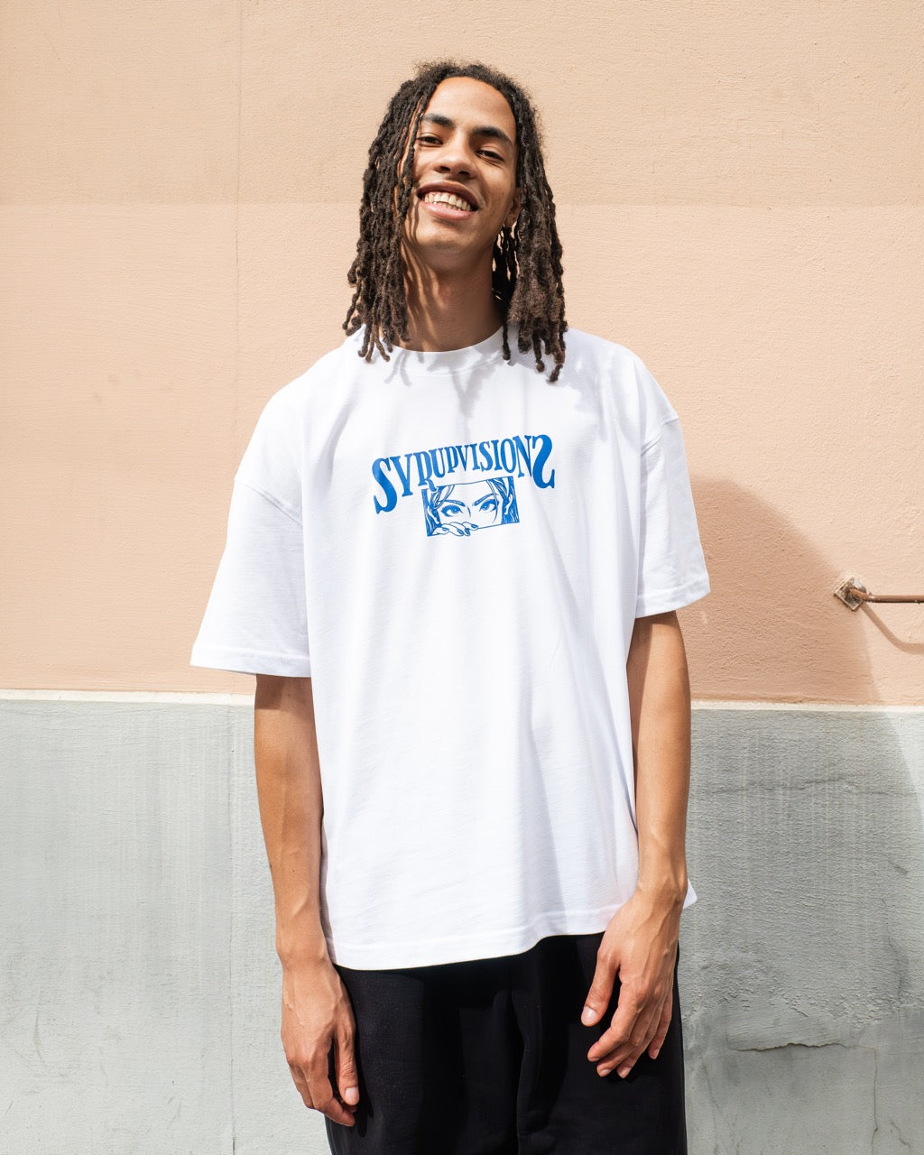 Syrup Visions Tee White (Blue)