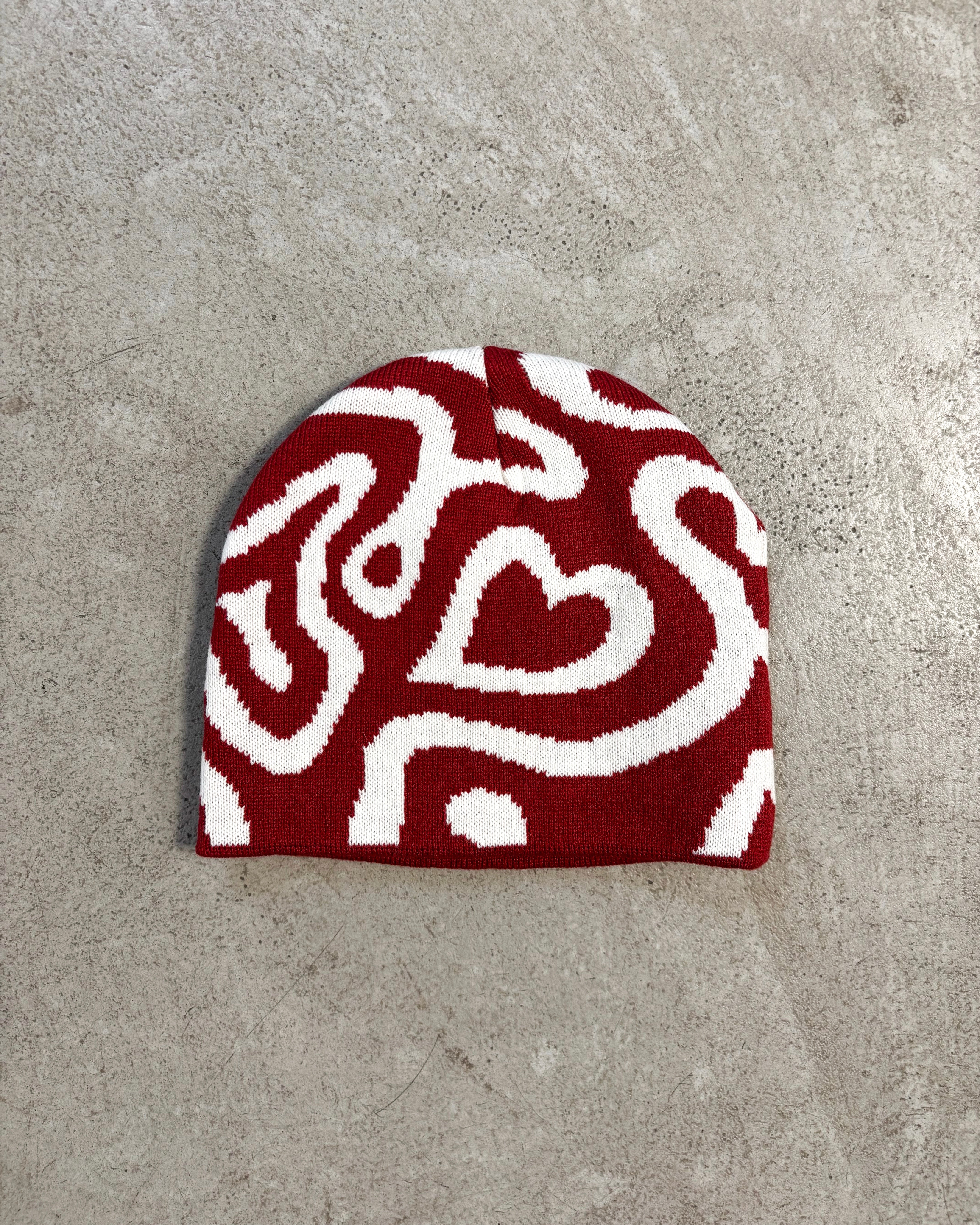 Syrup Beanie Rot / Creme