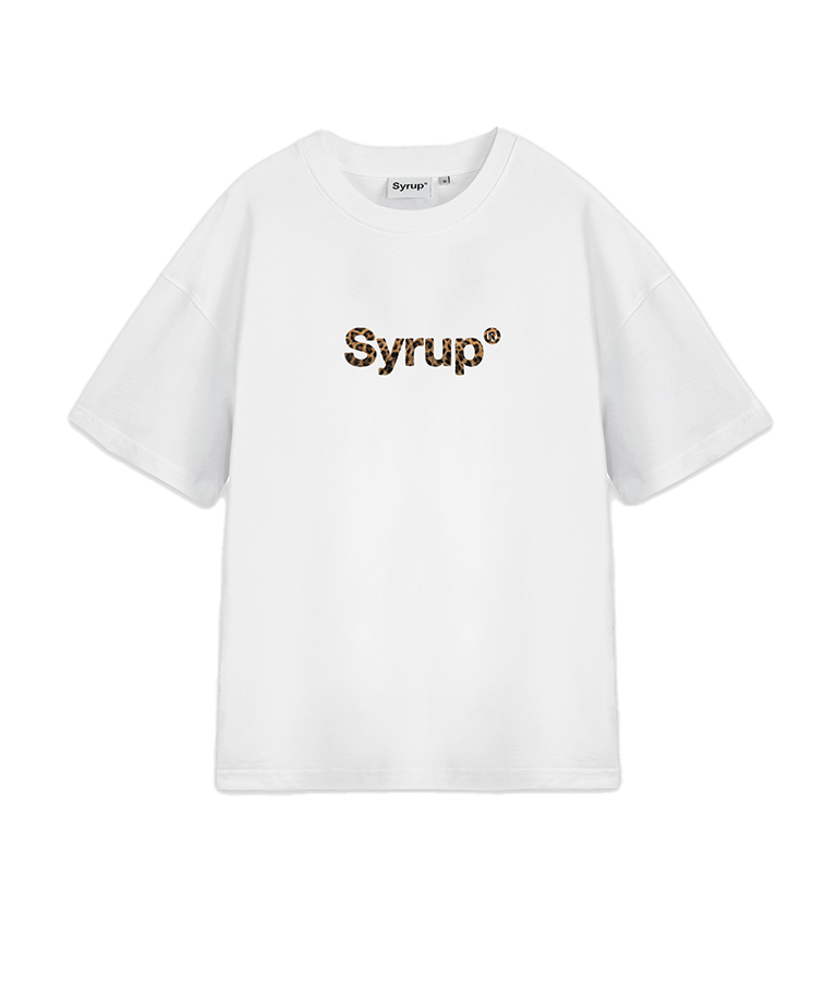 Syrup Leopard Tee White