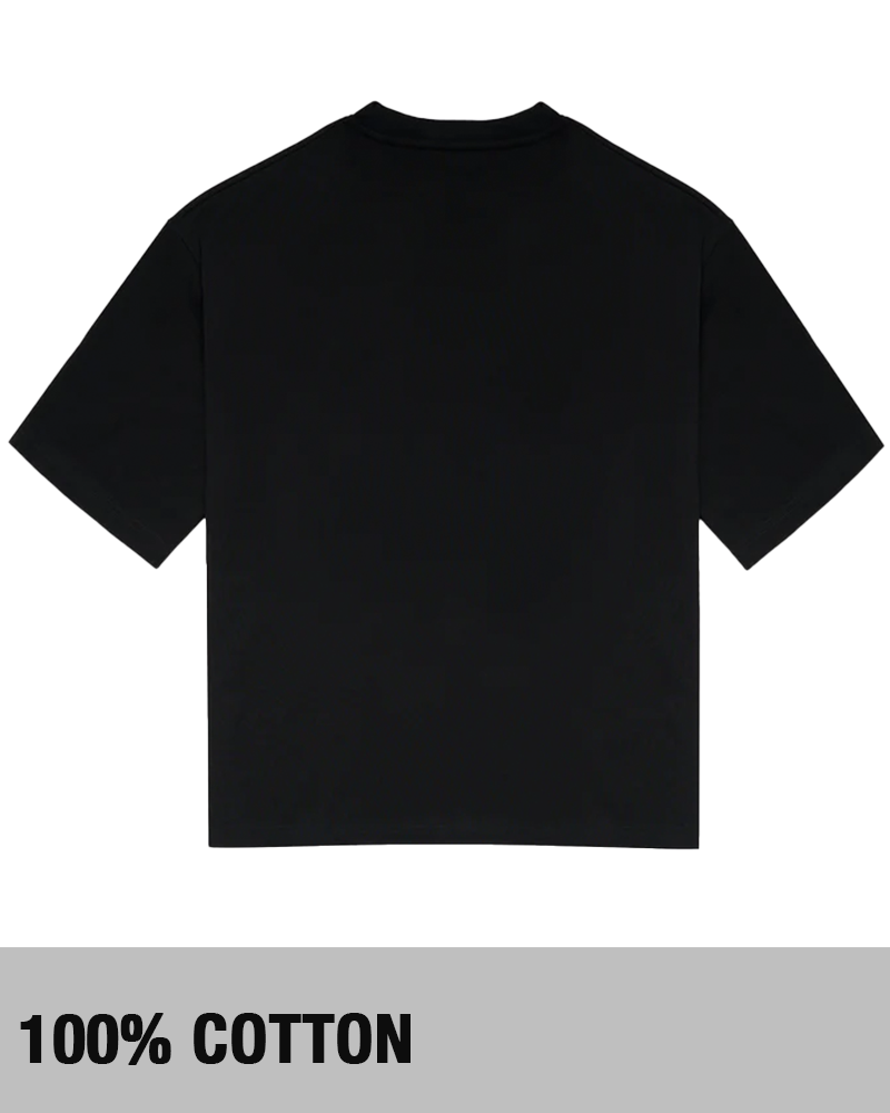 GLOBAL WARNING GUIDE SIMPLE BLACK T-SHIRT