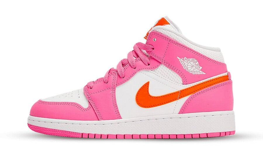 Air Jordan 1 Mid Pinksicle Safety Orange