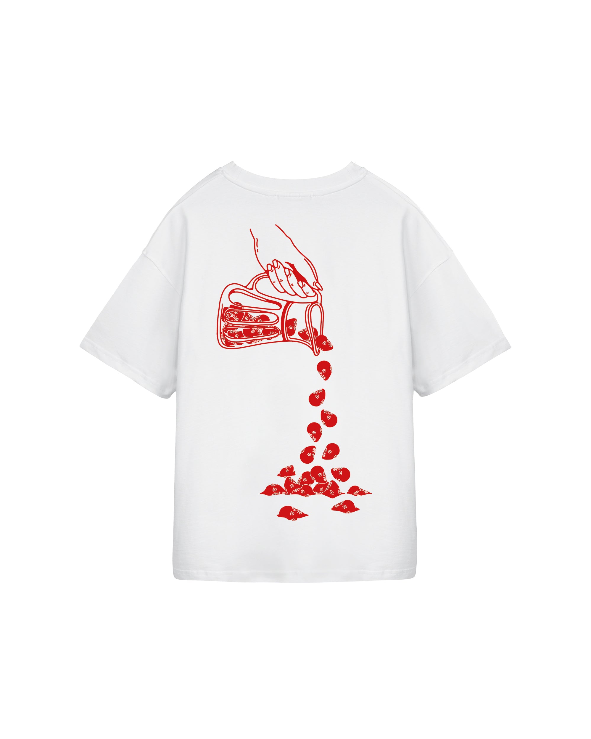 Syrup Visions Basic Tee White (Red)
