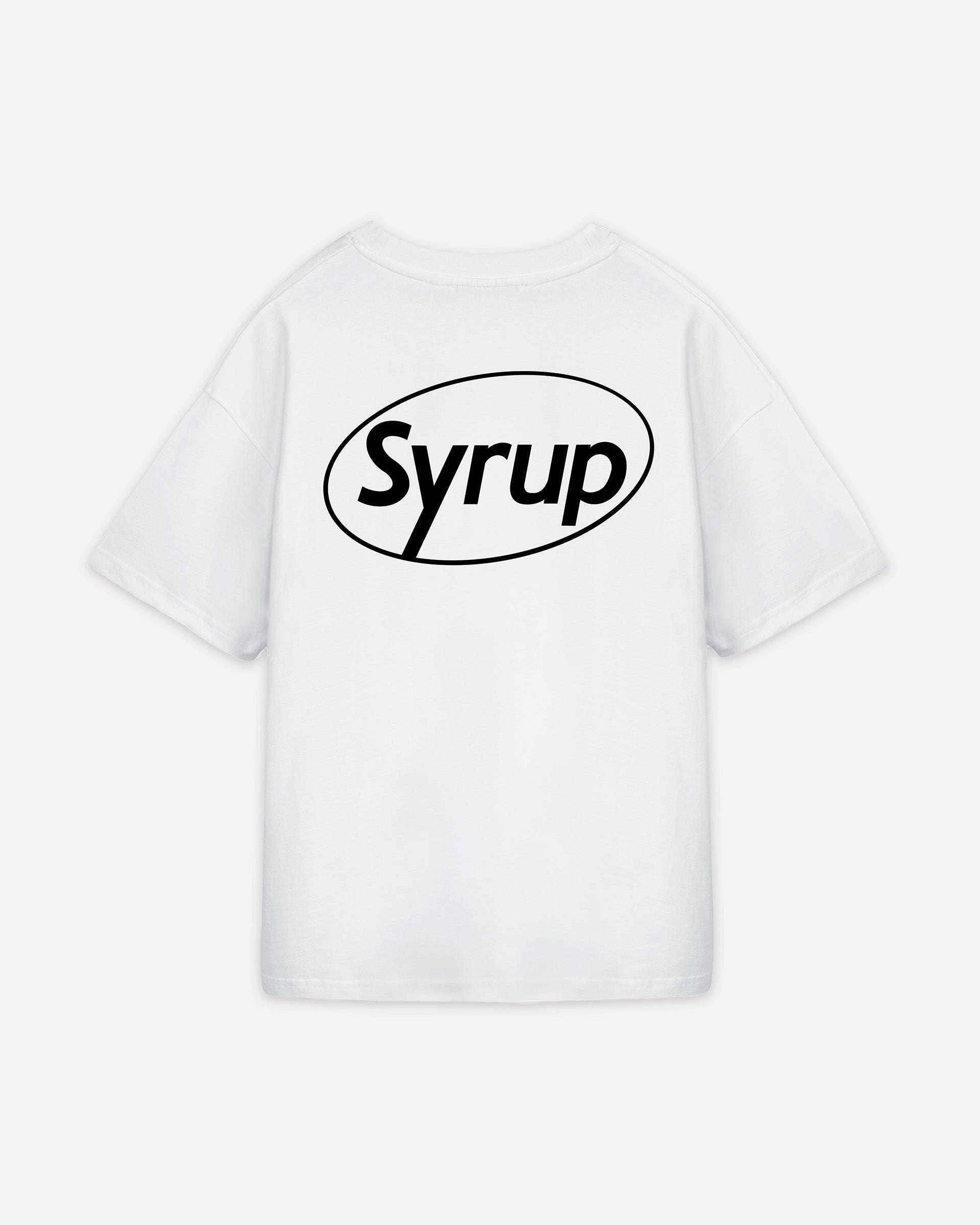 Syrup Oval Logo Tee White