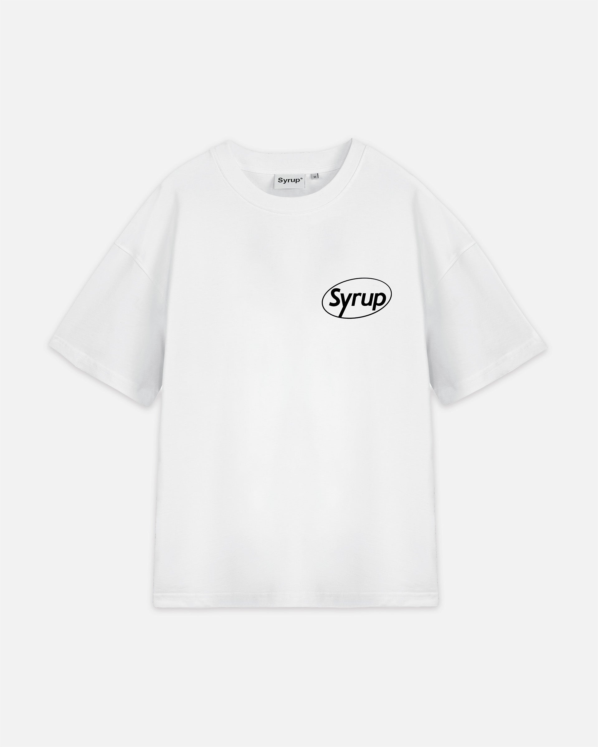 Syrup Oval Logo Tee White