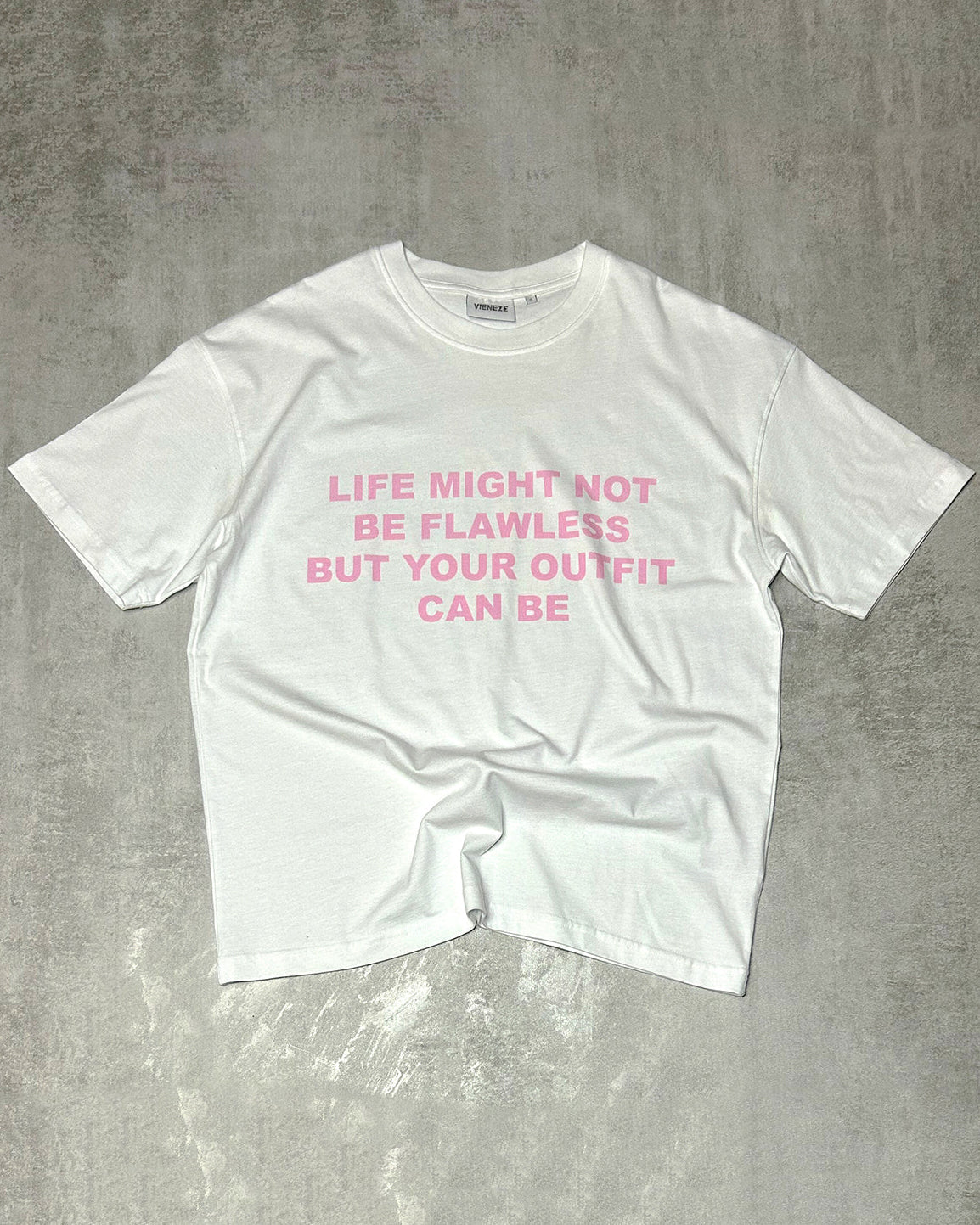 VIENEZE 'not be flawless' Tee (pink)