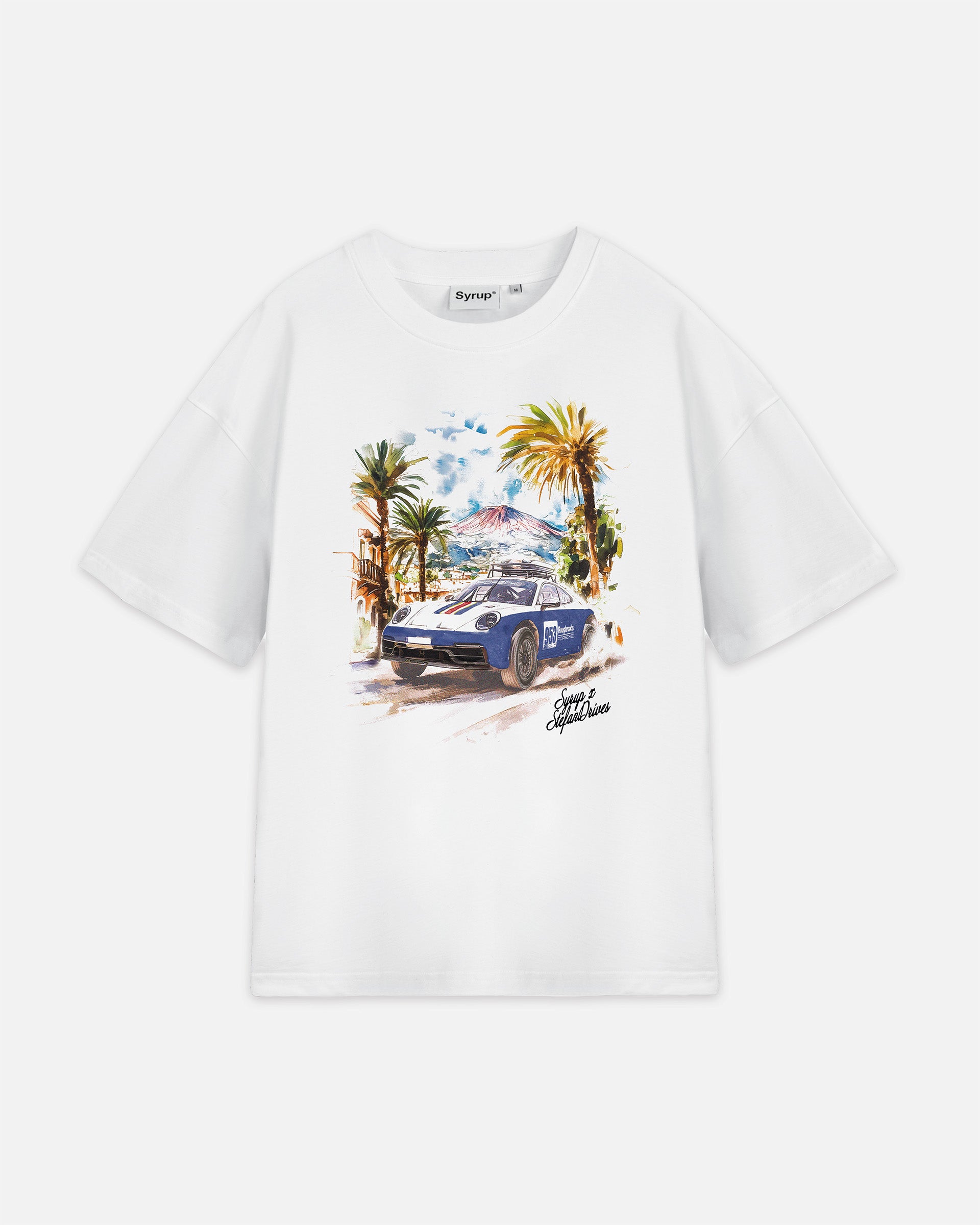 Syrup x StefanDrives Adventure Tee White