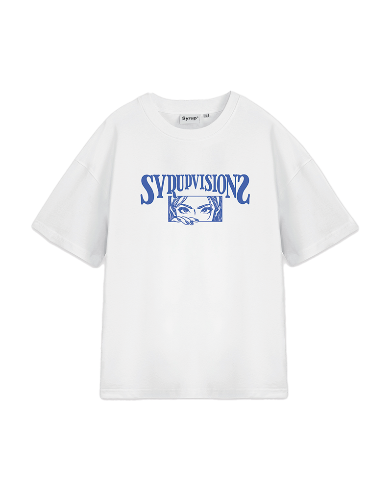 Syrup Visions Tee White (Blue)