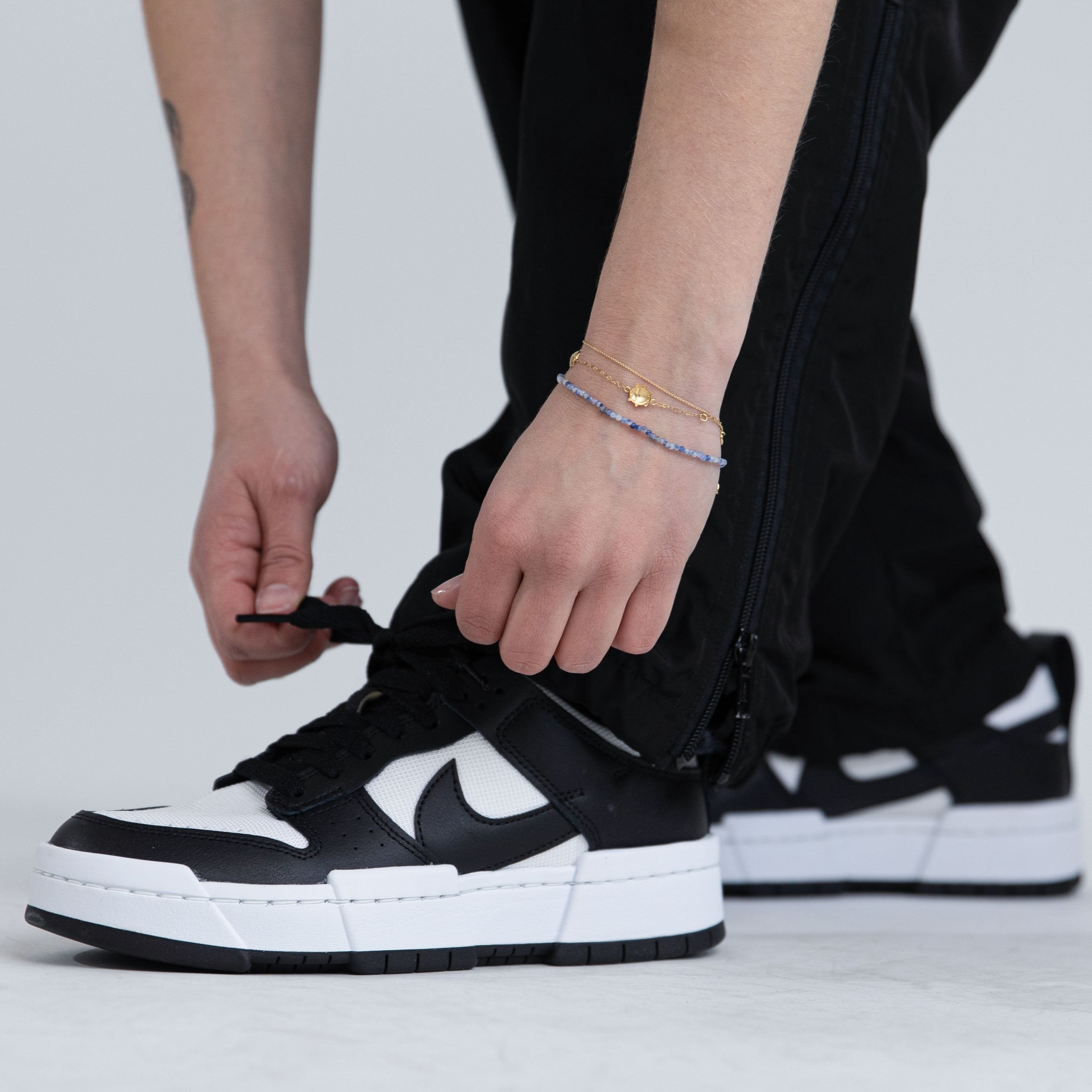 Nike Dunk Low Disrupt Black White - SYRUP