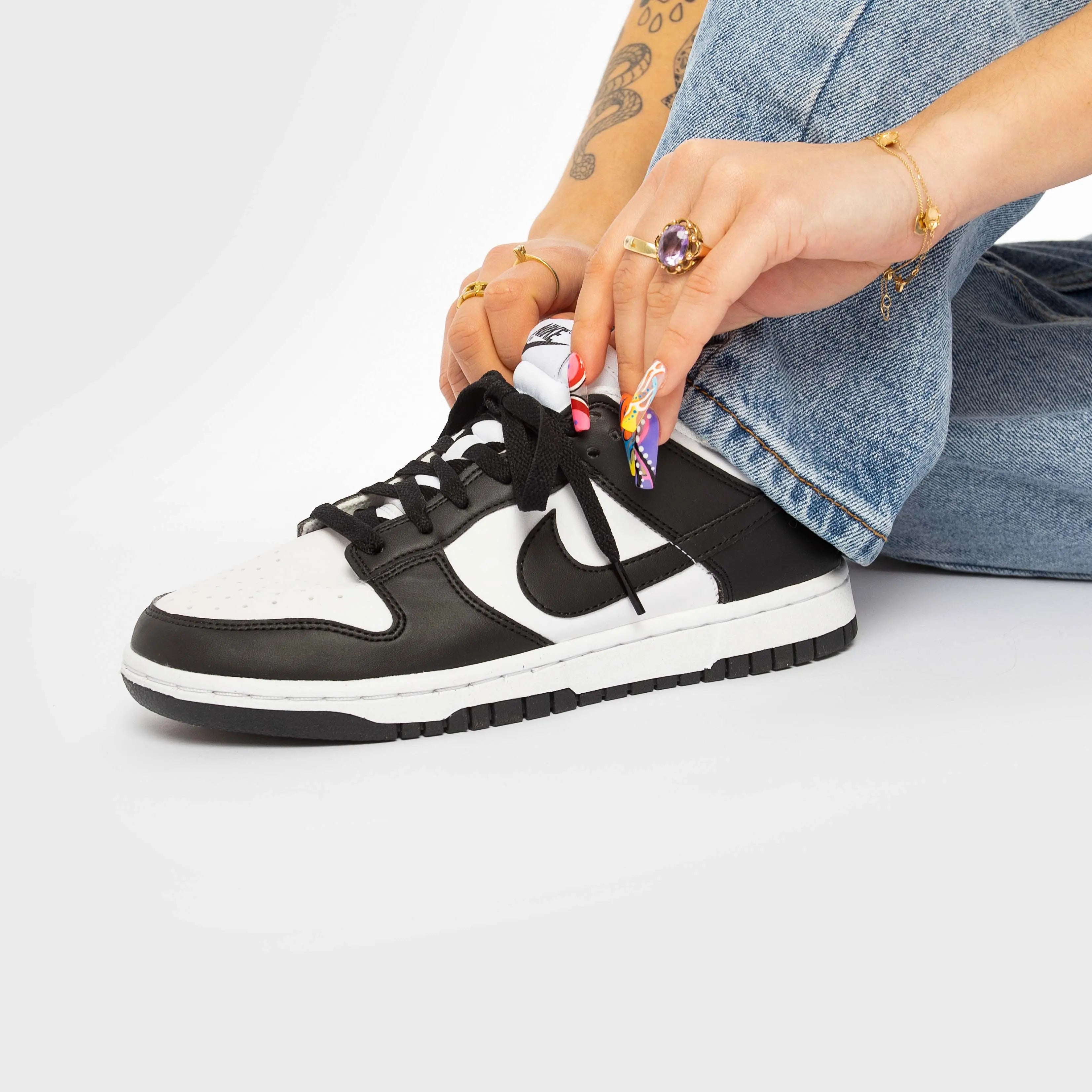 Nike Dunk Low Next Nature White Black - syrup.at